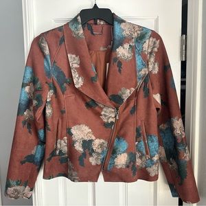 Elie Tahari Faux Suede Jacket